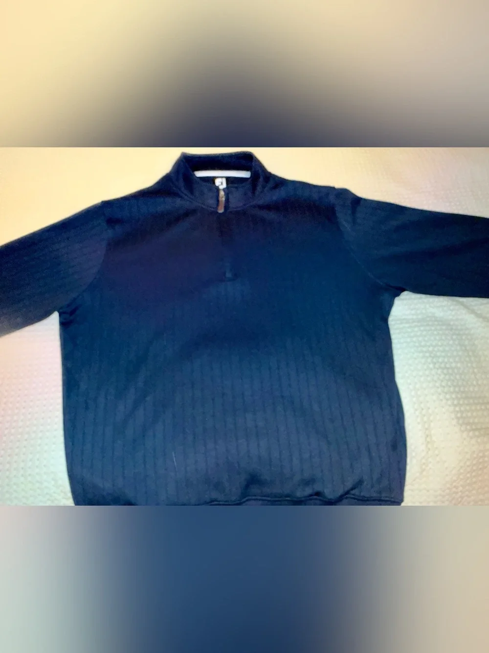 FootJoy Ribbed Mock-neck Half Zip Sweater in Navy NWOT XXL